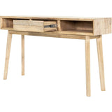 Wood Wood Base Color Slim Console Sofa Table Shelves