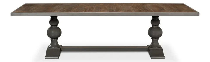 Wooden Rectangular Dining Table-Dining Tables-Sarreid-LOOMLAN