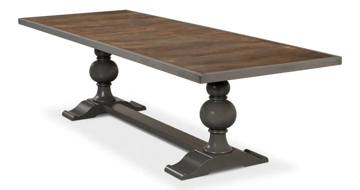 Wooden Rectangular Dining Table-Dining Tables-Sarreid-LOOMLAN