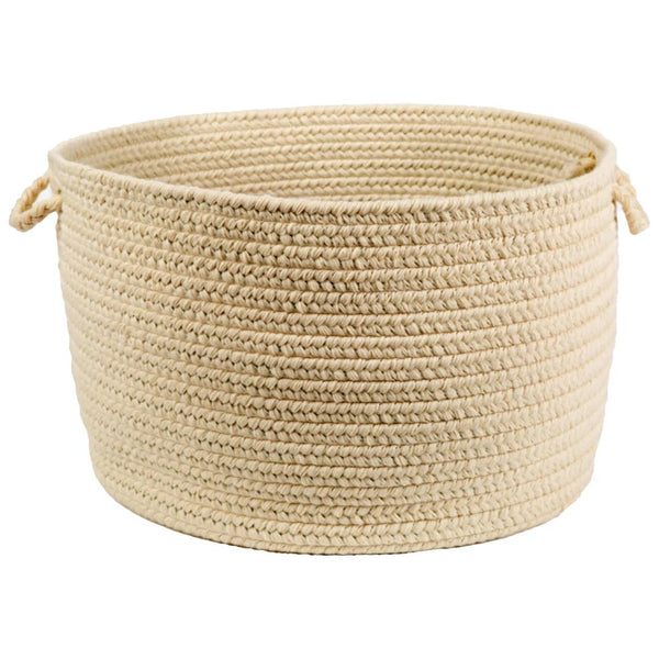 Wool Solids Braided Handmade Basket