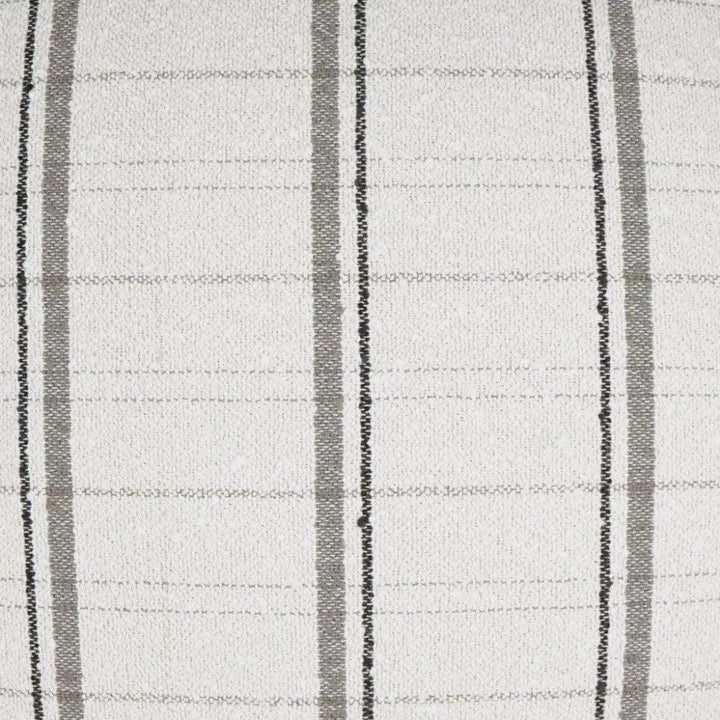 Wooly Bully Snow Stripes White Grey Large Throw Pillow - LOOMLAN - D.V. Kap - Throw Pillows