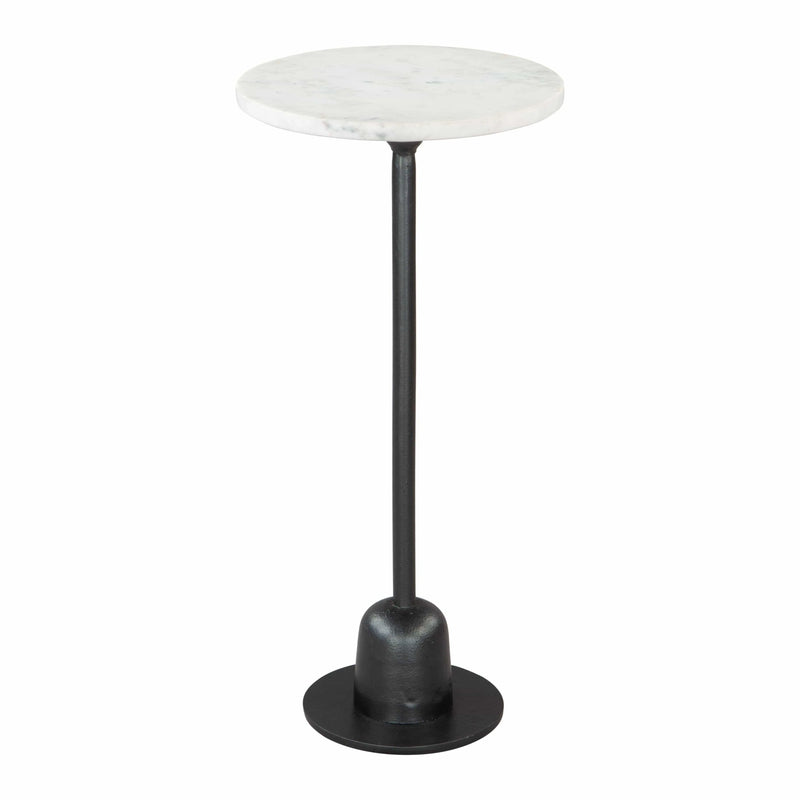 Woozy Side Table White & Black Side Tables LOOMLAN By Zuo Modern