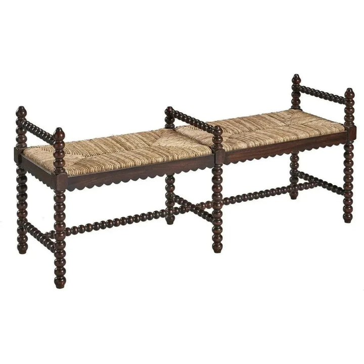Worrel Mahogany Bench - LOOMLAN - Furniture Classics - Bedroom Benches