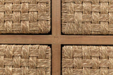 Woven Front Chest Of Four Drawers-Chests-Sarreid-LOOMLAN