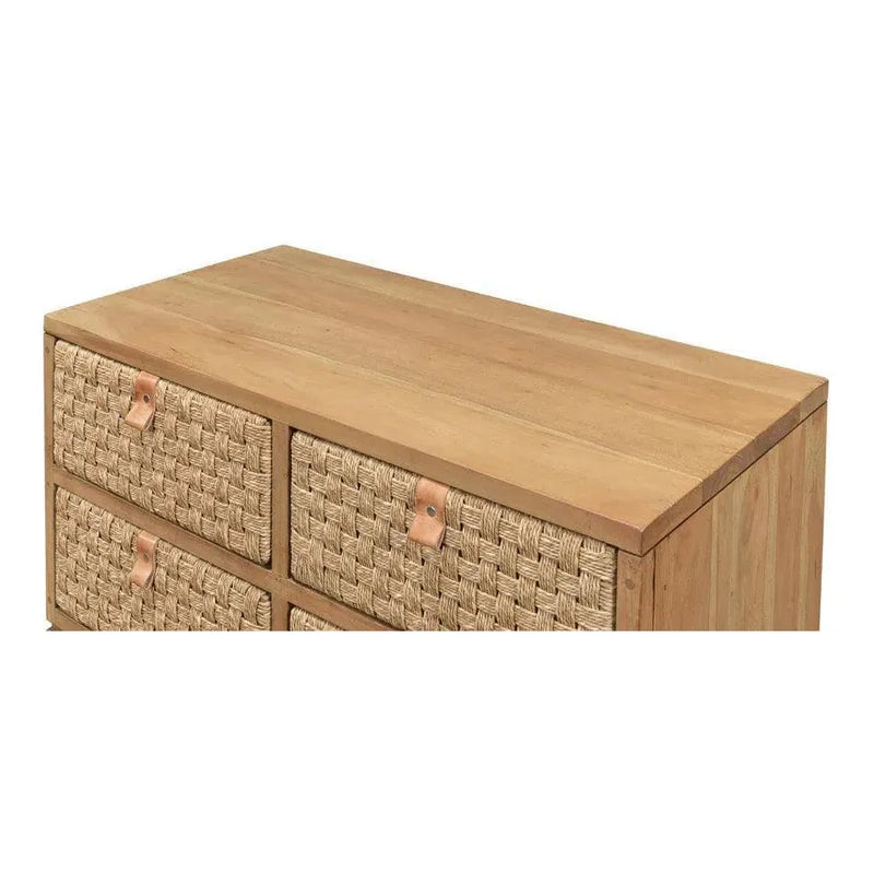 Woven Front Chest Of Four Drawers