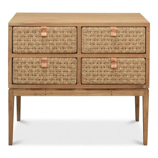 Woven Front Chest Of Four Drawers