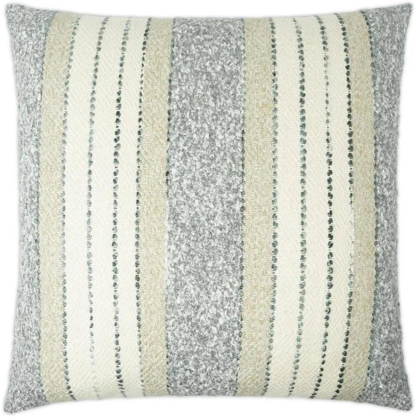 Woven Path Stripes Slate Blue Large Throw Pillow Insert - LOOMLAN - D.V. Kap - Throw Pillows