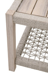 Wrap Outdoor Side Table With Storage Shelf Outdoor Side Tables LOOMLAN By Essentials For Living