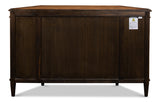 Wrenn Credenza Brown Cabinet for Living Room-Sideboards-Sarreid-LOOMLAN