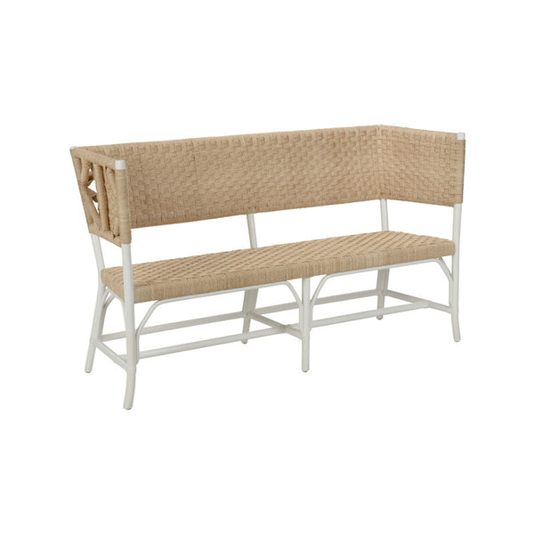 Wrightsburg Rope Wrap Bedroom Bench-Bedroom Benches-Chelsea House-White-LOOMLAN