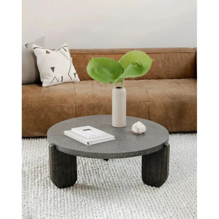 Wunder Terrazzo Round Coffee Table - LOOMLAN - Moe's Home - Coffee Tables