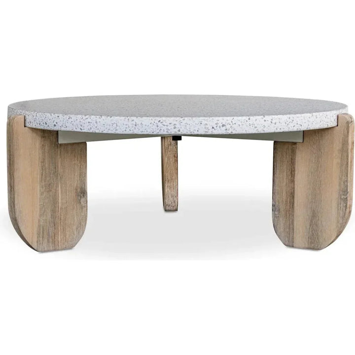 Wunder Terrazzo Round Coffee Table - LOOMLAN - Moe's Home - Coffee Tables