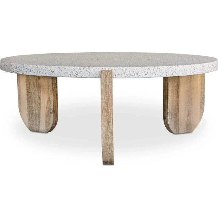 Wunder Terrazzo Round Coffee Table - LOOMLAN - Moe's Home - Coffee Tables