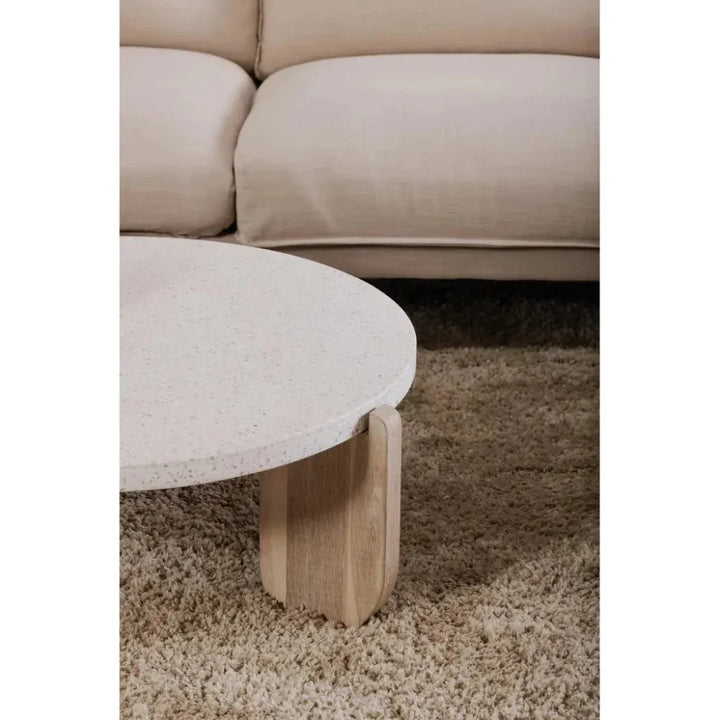 Wunder Terrazzo Round Coffee Table - LOOMLAN - Moe's Home - Coffee Tables