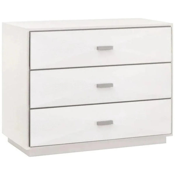 Wynn Shagreen 3 - Drawer Nightstand - LOOMLAN - Essentials For Living - Nightstands