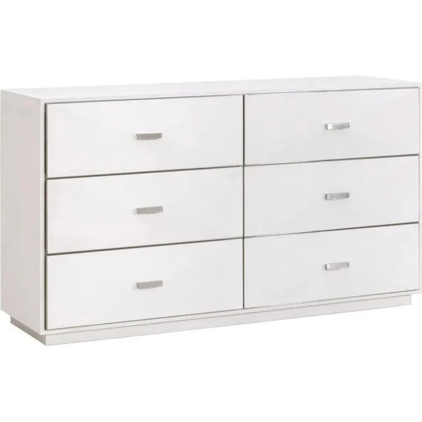 Wynn Shagreen 6 - Drawer Double Dresser - LOOMLAN - Essentials For Living - Dressers