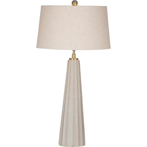 Wythe White Ceramic Table Lamp - LOOMLAN - Bassett Mirror - Table Lamps
