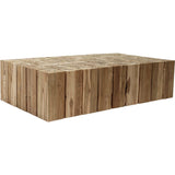 Xander Natural Wood Handmade Coffee Table-Coffee Tables-Artesia-Rectanglar-LOOMLAN