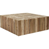 Xander Natural Wood Handmade Coffee Table-Coffee Tables-Artesia-Square-LOOMLAN