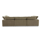 Clay Dream Polyester and Wood Green Modular Sectional