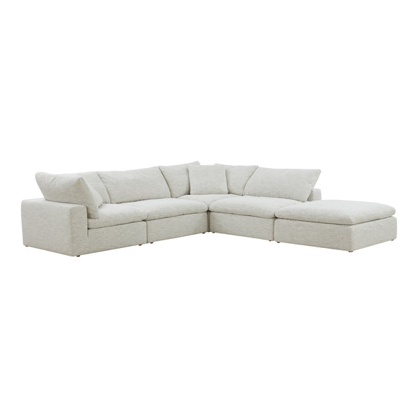 Clay Polyester and Wood Dream Brownish Grey Modular Sectional