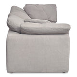 Clay Polyester and Wood Grey Modular Sofa
