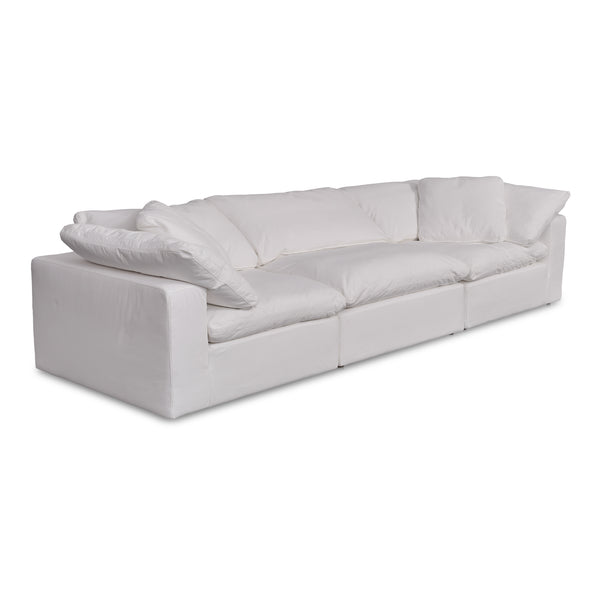 Terra Polyester and Wood Off-White Modular Sofa