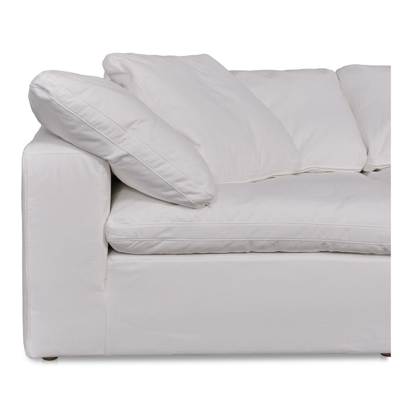 Terra Polyester and Wood Off-White Modular Sofa
