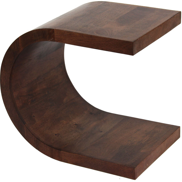 Yareli Geometric Wood Side Table-Side Tables-LOOMLAN-LOOMLAN
