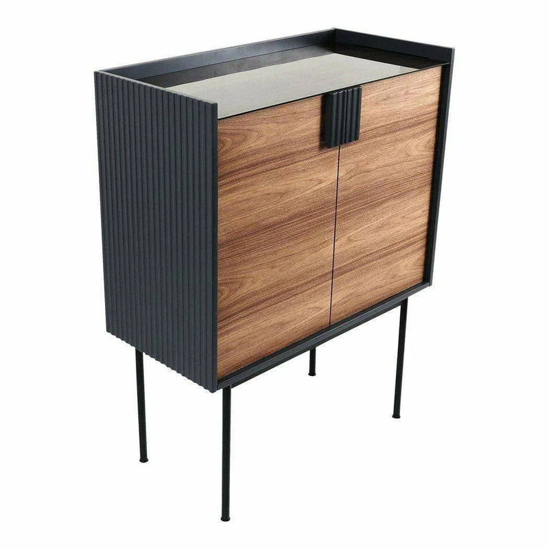 Yasmin Retro Bar Cabinet on Stand Home Bar Cabinets LOOMLAN By Moe's Home