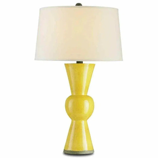 Yellow Upbeat Yellow Table Lamp - LOOMLAN - Currey & Co - Table Lamps