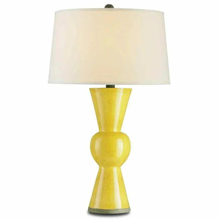 Yellow Upbeat Yellow Table Lamp - LOOMLAN - Currey & Co - Table Lamps