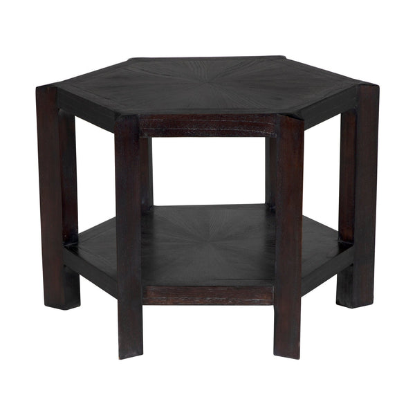 Yuhuda Large Side Table, Sombre Finish-Side Tables-Noir-LOOMLAN