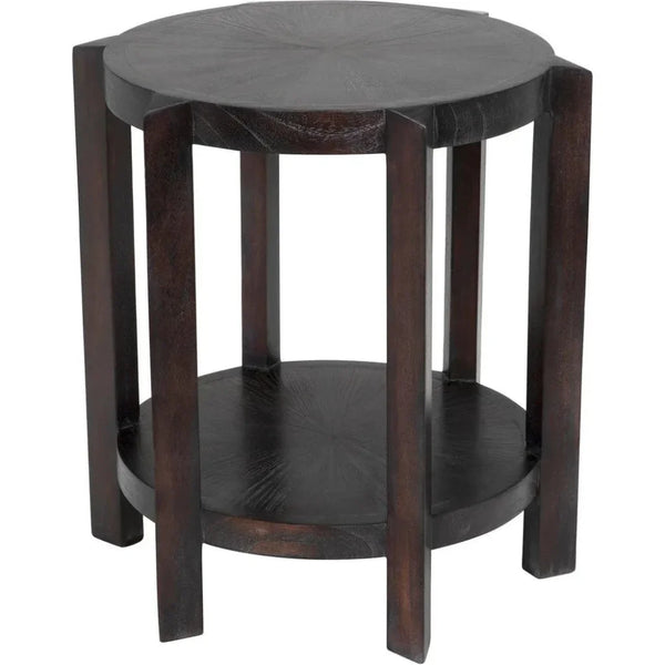 Yuhuda Small Side Table, Sombre Finish - LOOMLAN - Noir - Side Tables
