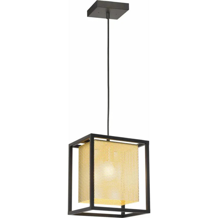 Yves Ceiling Lamp Gold & Black - LOOMLAN - Zuo Modern - Pendants