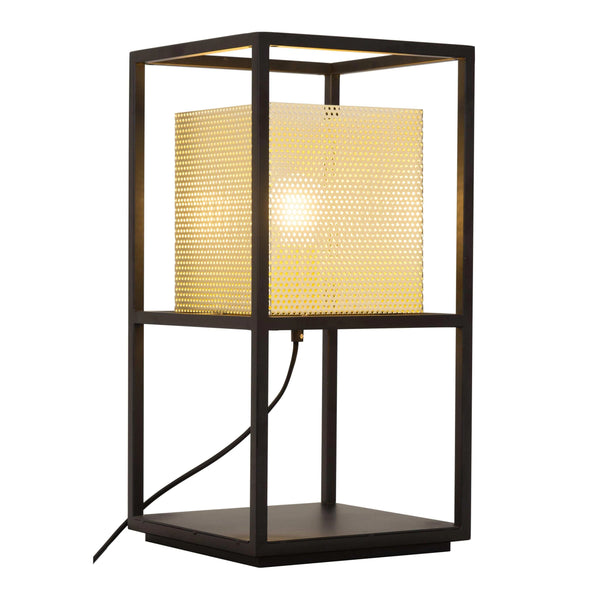 Yves Table Lamp Gold & Black Table Lamps LOOMLAN By Zuo Modern