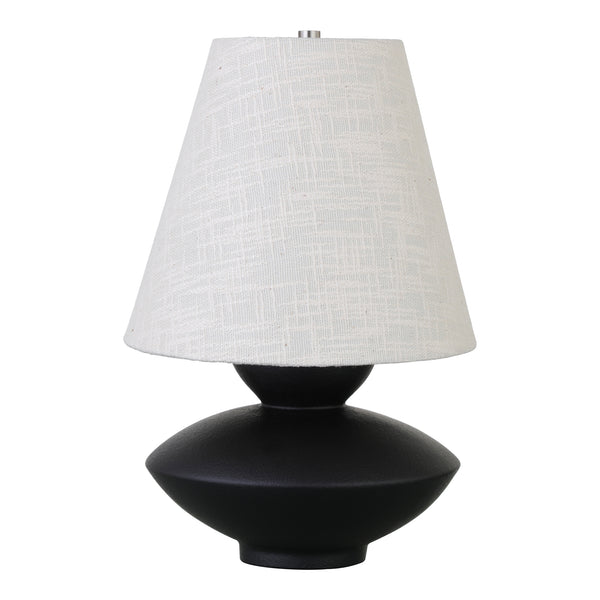 Dell Polyresin Black Table Lamp