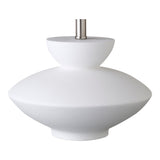Dell Polyresin White Table Lamp