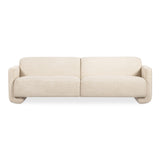 Fallon Polyester and Solid Pine Ivory Sofa