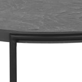 Zuma Side Table Modern Concrete Top With Glass Shelf