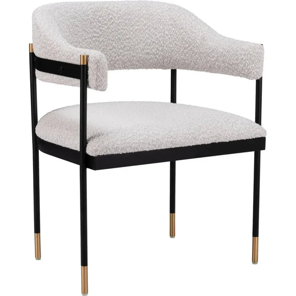 Zadar Misty Gray Dining Arm Chair - LOOMLAN - Zuo Modern - Dining Chairs