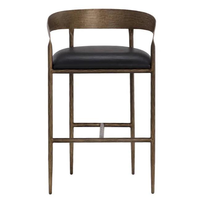 Zanatta Leather Barstool