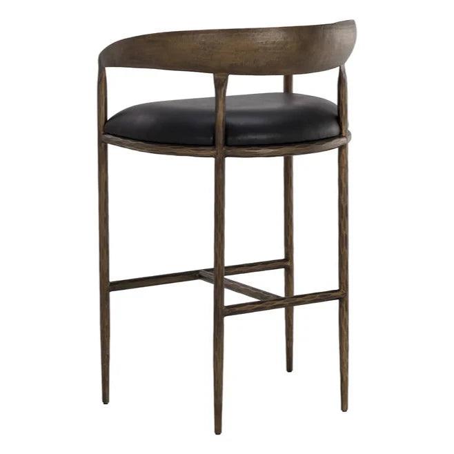 Zanatta Leather Barstool