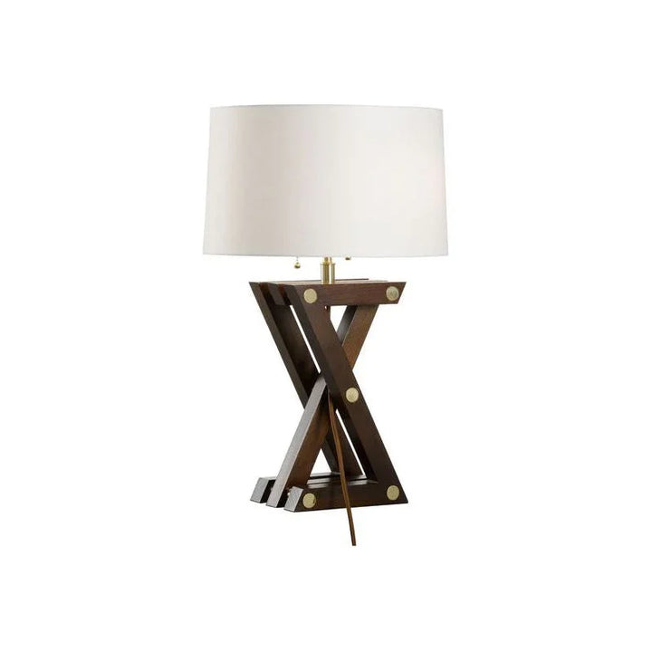 Zander Walnut Finish Table Lamp - LOOMLAN - Wildwood - Table Lamps