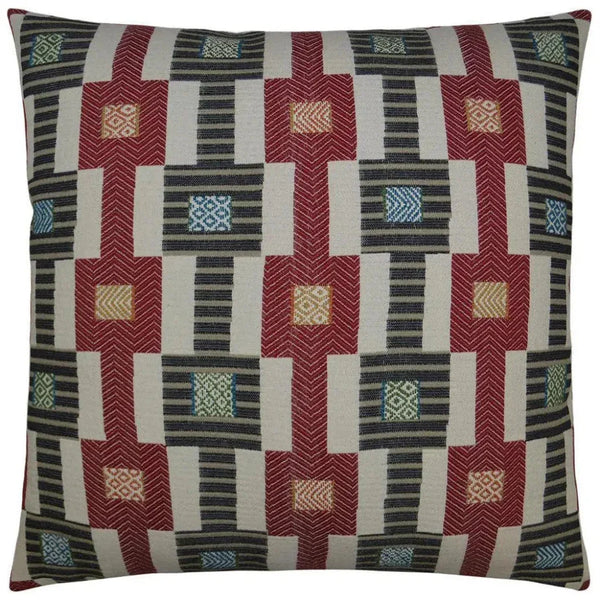 Zanzibar Red Throw Pillow With Insert - LOOMLAN - D.V. Kap - Throw Pillows