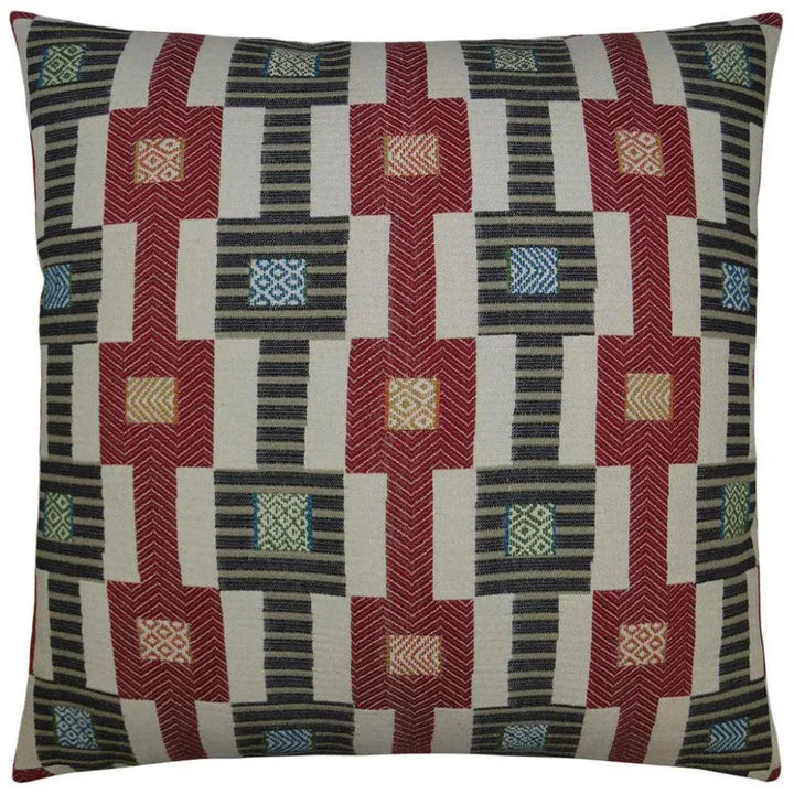 Zanzibar Red Throw Pillow With Insert - LOOMLAN - D.V. Kap - Throw Pillows