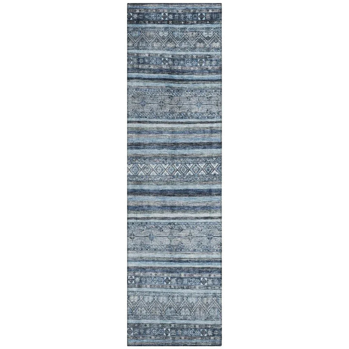 Zaraxa Blue Washable Indoor - Outdoor Rug - LOOMLAN - LOOMLAN Rugs - Outdoor Rugs
