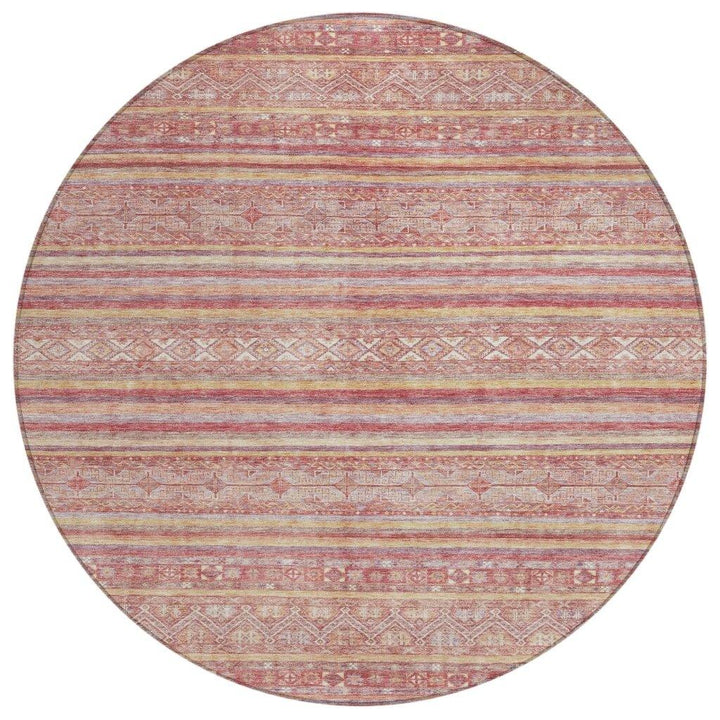 Zaraxa Orange Washable Indoor - Outdoor Rug - LOOMLAN - LOOMLAN Rugs - Outdoor Rugs