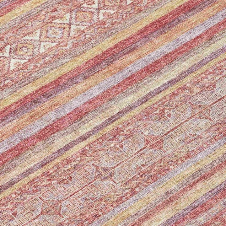 Zaraxa Orange Washable Indoor - Outdoor Rug - LOOMLAN - LOOMLAN Rugs - Outdoor Rugs