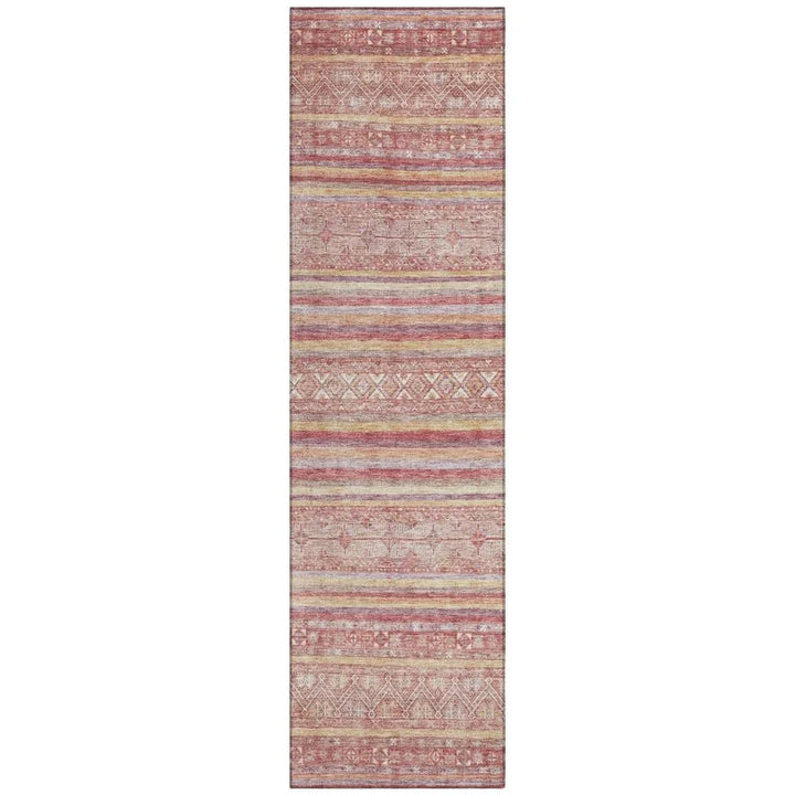 Zaraxa Orange Washable Indoor - Outdoor Rug - LOOMLAN - LOOMLAN Rugs - Outdoor Rugs